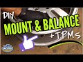 How to Mount &amp; Balance Tires with TPMS Sensors - Simple Tools