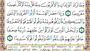 سورة النساء مكتوبة وديع اليمني Surah Al Nesaa Wadi' Al Yamani