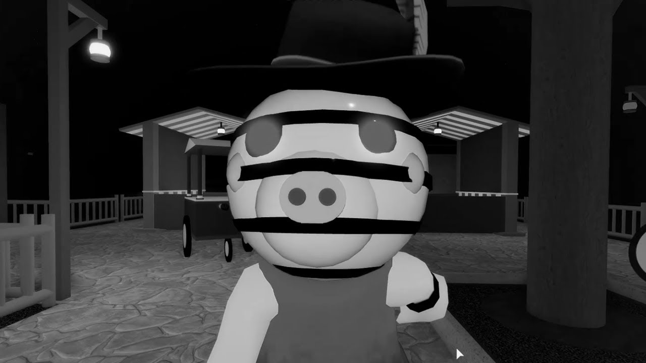 Roblox Piggy Zizzy Jumpscare Roblox Piggy Black And White Youtube - roblox black