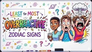 Least to Most Overreactive Zodiac Signs