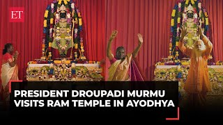 President Murmu performs 'aarti' and pays obeisance at Ram temple in Ayodhya