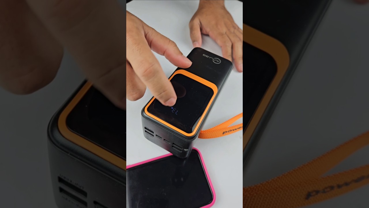 ⚡️Unboxing Power Bank 50000mAh ANJGG com 6 portas + cabos integrados | Super Potente!⚡️