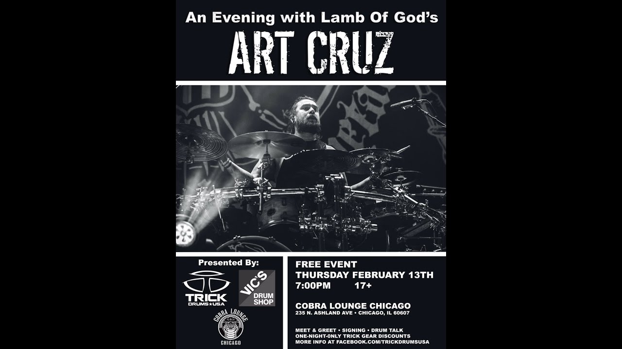 Art Cruz From Lamb of God Live Trick Drums USA Drum Clinic Live in