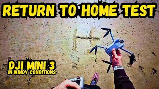 DJI MINI 3 Return To Home test in windy conditions. Great capable little affordable drone @DJI