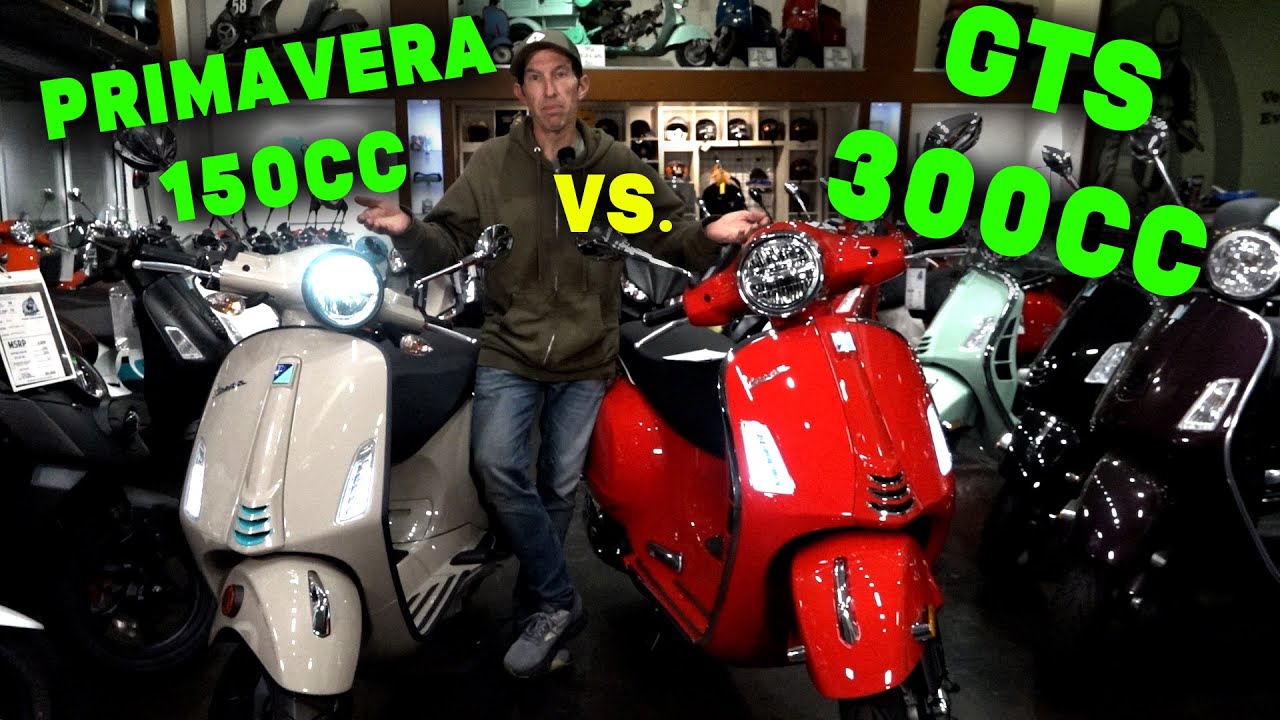 Robot’s Comparison of Vespa GTS 300 vs Vespa 150cc Primavera