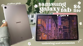 [unboxing ] samsung galaxy tab s6 lite + accesories