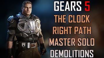 Gears 5 Master Solo Escape - The Clock Right Path (Demolitions)