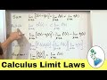 Learn Calculus Limit Laws - The Key to Solving Problems | Step-by-Step