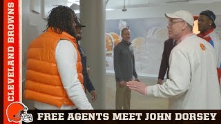 Free Agents meet John Dorsey during facility tour | Cleveland Browns