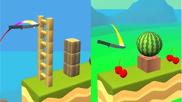 Knife Jump! Very Satisfying And Relaxing ASMR Slicing Game