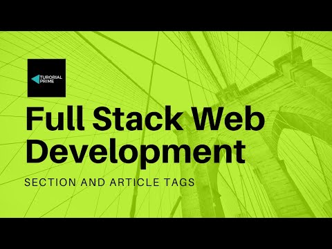 Section and Article Tags