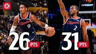 Kawhi Leonard & Bennedict Mathurin Combine for 57 PTS vs Lakers