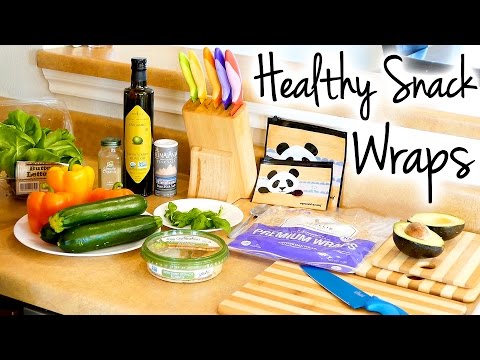 Healthy Snack Ideas: Quick & Easy Veggie Wrap! Snacking Health Tips For Weight Loss & Nutrition