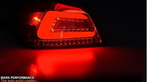 Mars Performance Full LED 3D Stripe Bar Tail lights & Sequential Indicators for Subaru WRX & STI 14+