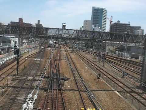 [もうそろそろ引退E351系]三鷹跨線橋高速通過