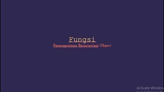 FUNGSI PADA JAVA NETBEANS