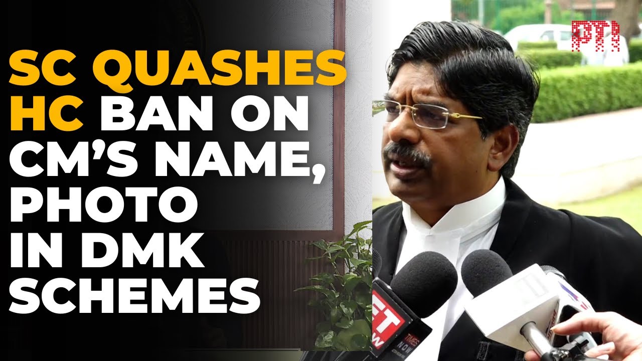 SC sets aside Madras HC order asking DMK govt not to use names, photos of CM in welfare schemes
