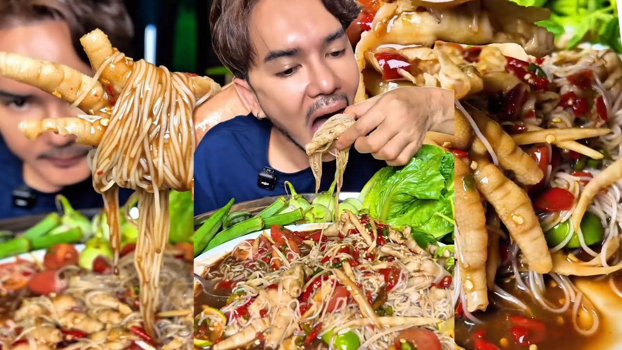 อีสาพาสวบ ตำซั่วตีนไก่ แซ่บหลาย เด้อ 🇹🇭🇹🇭