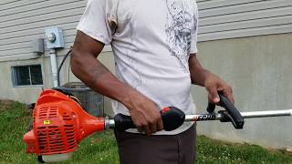 How to String a quick feed gas trimmer( Echo 225)