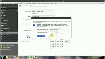 Enter and Alter Opening Balance  in Quick Books
