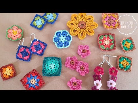 ✨Aprende Micro Crochet | Creando Mini Maravillas💟Mini Crochet Paso a Paso: Pendientes, Flores y Más