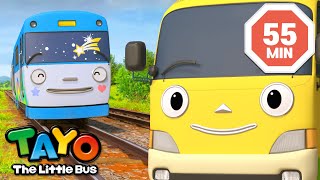 Tayo English Episode | We are Colorful Bus and Train!🌈 | Cartoon for Kids | Tayo Episode Club by Tayo Episode Club 38,968 views 8 days ago 55 minutes