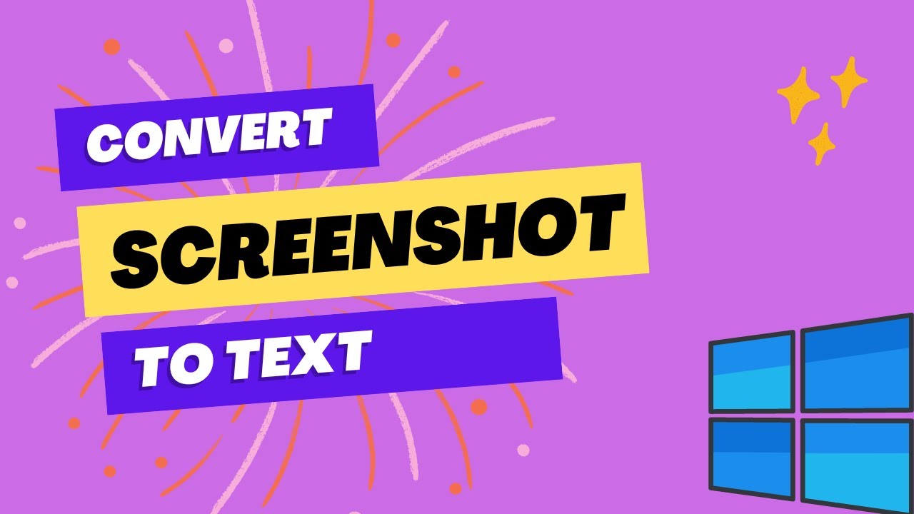 Free Convert Screenshot to Text on Windows Finally Revealed - YouTube