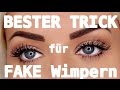 Richtig Wimpern ankleben! Der WELT BESTE Trick!