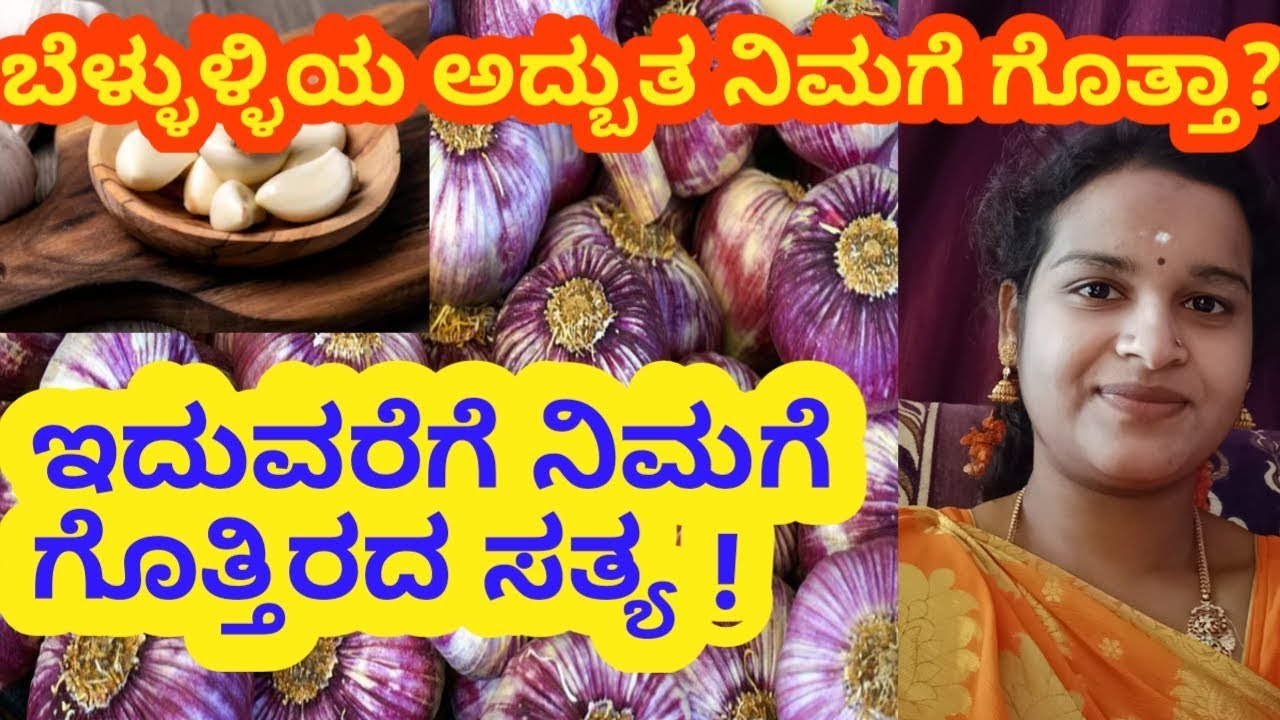health benefits of garlic kannada l how to use garlic for health l