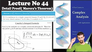 Proof of moreras theorem complex analysis - morera