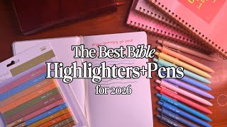 The BEST Bible Pens & Highlighters for 2026 ✨ No Bleed Bible Stationary📖