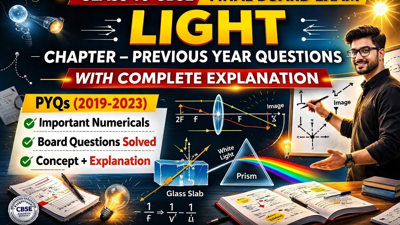 Light Chapter PYQs Class 10th CBSE BOARD 2026