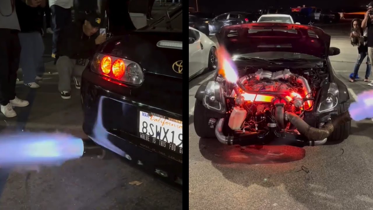 🔥 Crazy Exhaust Flames Compilation | Insane Car Backfire Moments 💨