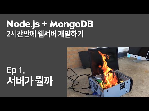 (Ep. 1) 서버에 대해 존나쉽게 설명해드림 (Node.js + MongoDB로 2시간만에 웹서버 만들기)