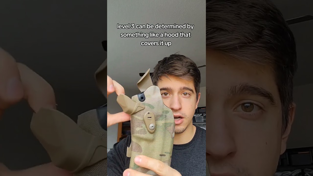 Уровни удержания кобуры 