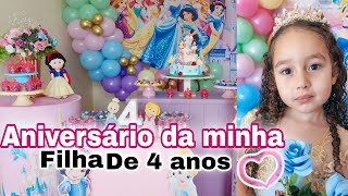 Festa do aniversário de 4 anos da minha filha ❤️🎈😍 /Tava tudo muito lindo 😍😍😍