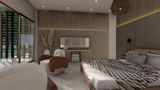 WALL | Modern House Design | Master bedroom and bathroom design with walk in closet