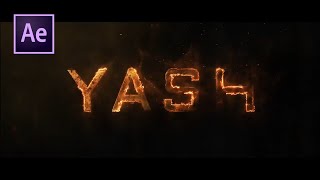 KGF CHAPTER 2 | YASH Title Text Intro After Effects Tamil Tutorials | Arun SV