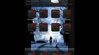 New digital clock widget and new sideshow for iMatte v5 HD screenshot 1