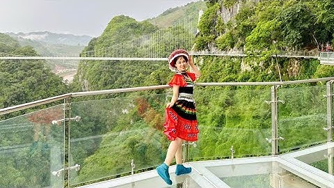 @AhauLeThiKhanhVan trượt zipline tại Cầu kính Bạch Long-Mộc Châu.
