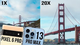 Google Pixel 6 Pro vs iPhone 13 Pro Max | Zoom Test