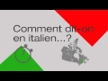 Apprendre l&#39;italien - Comment dit-on en italien : je viens du canada j&#39;habite à Montréal.