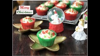 Christmas Cherry Cupcakes - Easy Christmas themed cupcake recipe screenshot 4