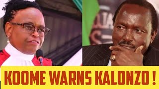 MARTHA KOOME LOSES COOL ! STOPS KALONZO IN COURT & DEMAND APOLOGY OVER RIGATHI REMARKS !