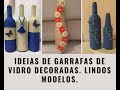 60 ideias de garrafas decoradas de Crochê/ juta e Barbante. Inspire-se.