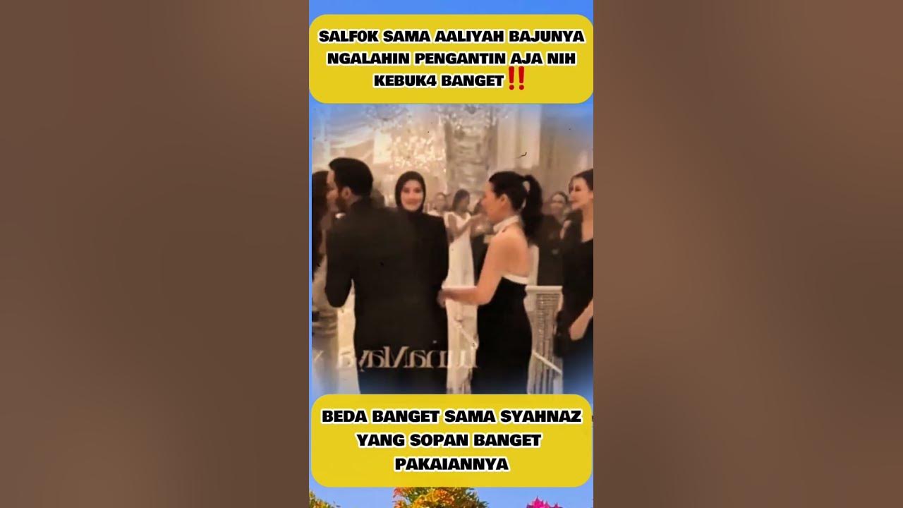 Salfok Baju Aaliyah Ngalahin Pengantin Nya! #lunamaya #aaliyahmasaid #maximebouttier