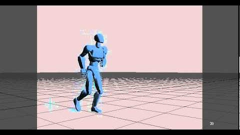 basic walk animation test - lightwave