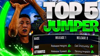 TOP 5 BIGGEST GREEN WINDOW JUMPSHOTS NBA 2K23 NEXT GEN CURRENT GEN BEST GREEN JUMPSHOT NBA 2K23
