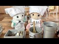 シルバニアファミリー 今日はセレクト給食だよ！みんな何にした？sylvanianfamilies calico critters 森林家族