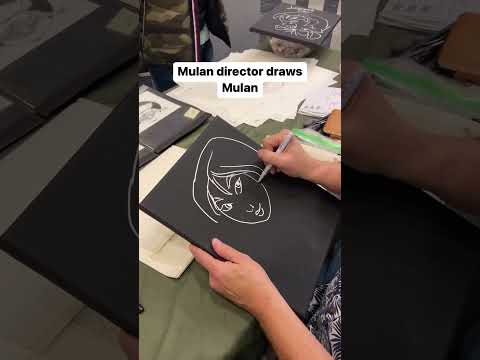 Mulan Director Draws Mulan with Tony Bancroft #shorts